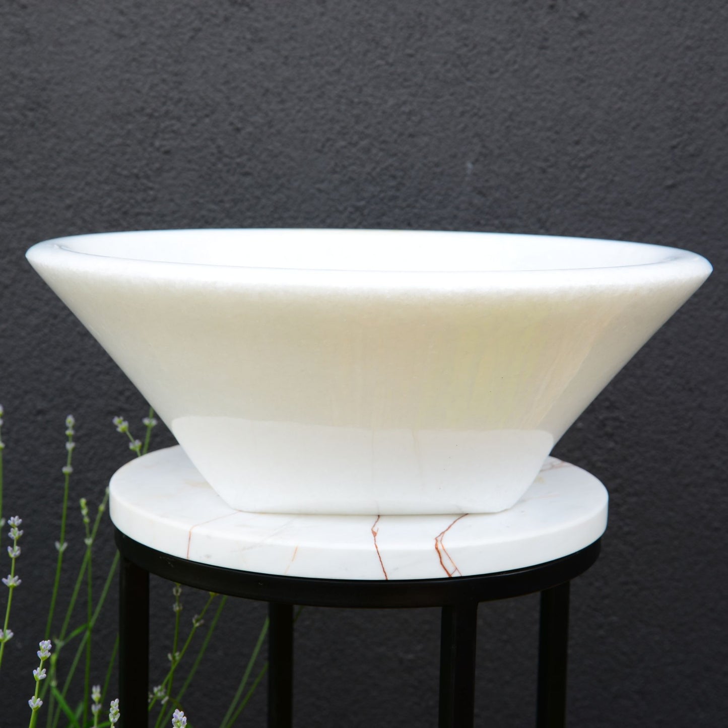 Handcrafted White Marble Sink