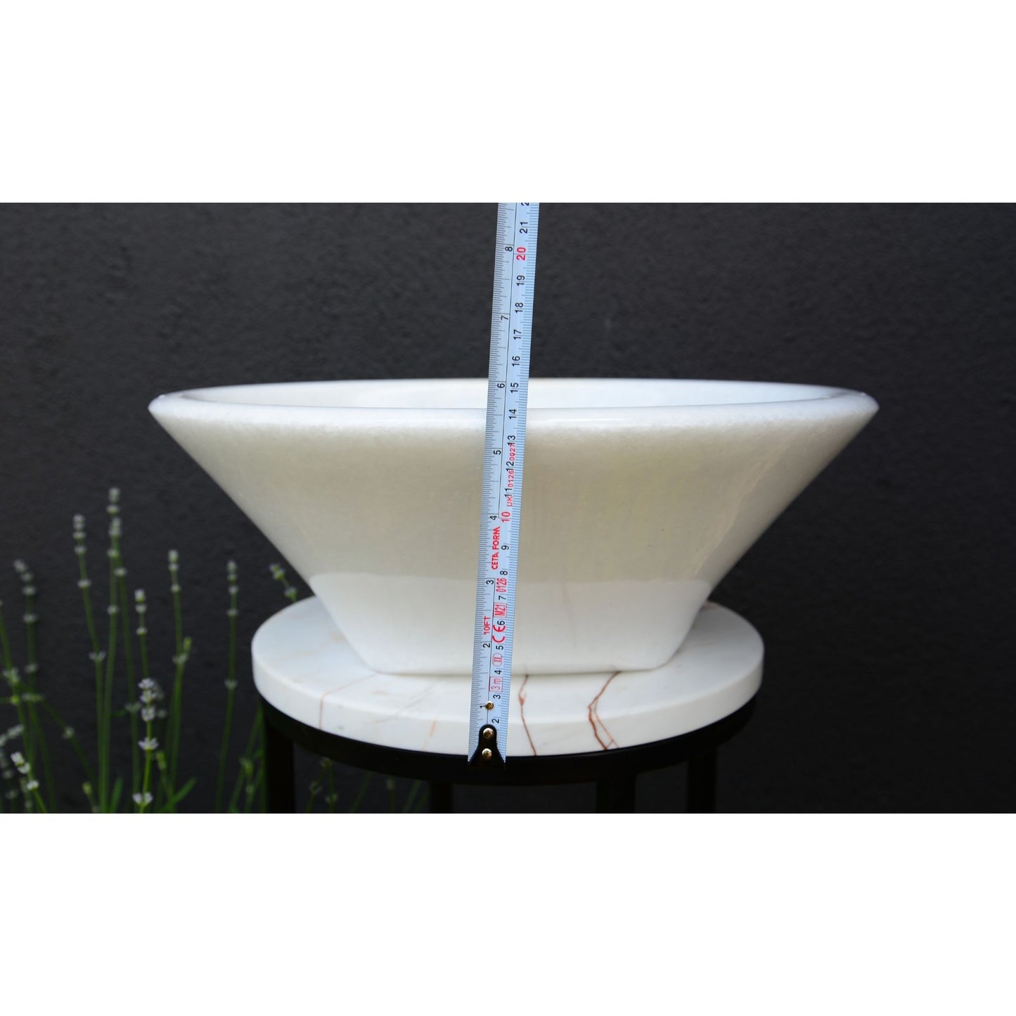 Handcrafted White Marble Sink