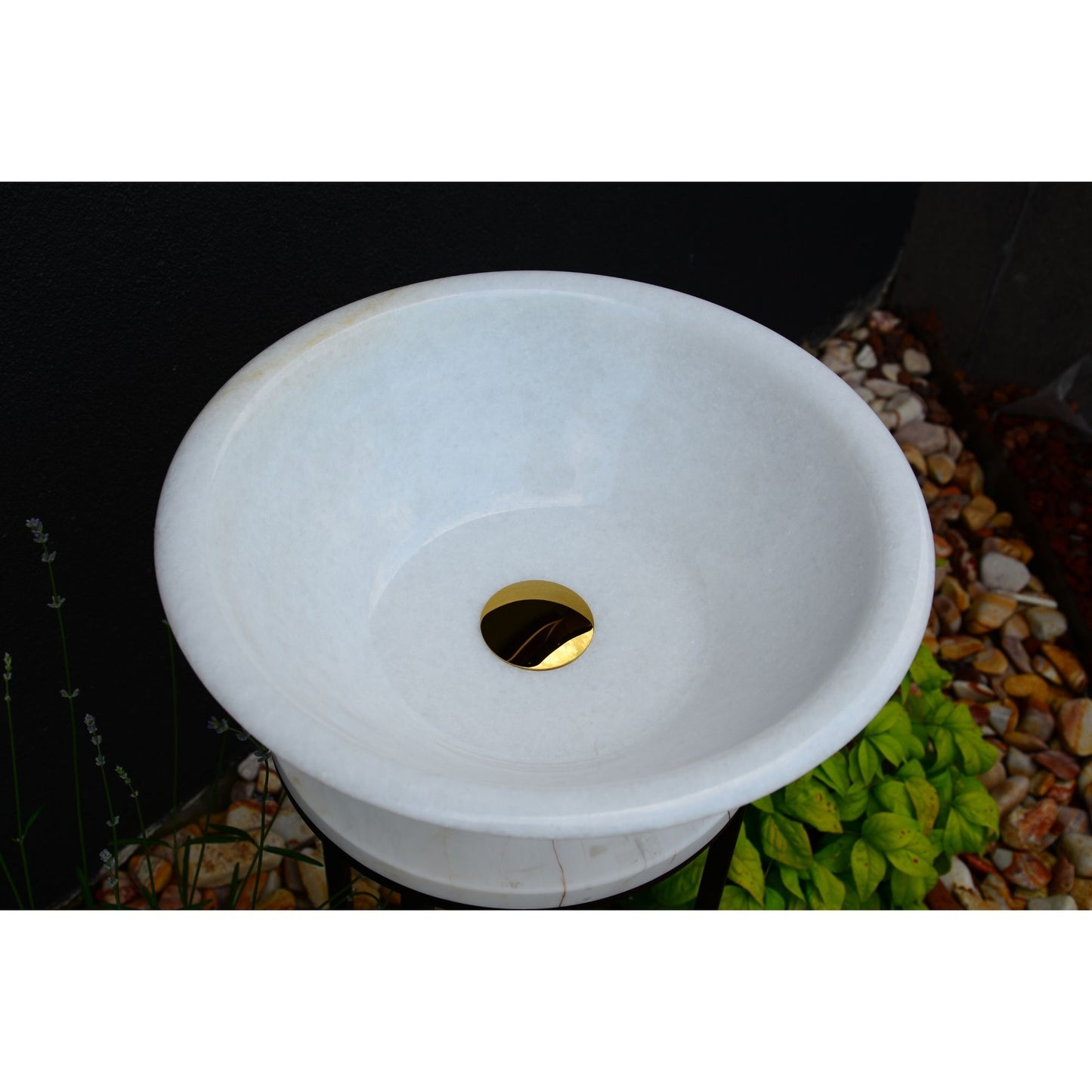 Handcrafted White Marble Sink