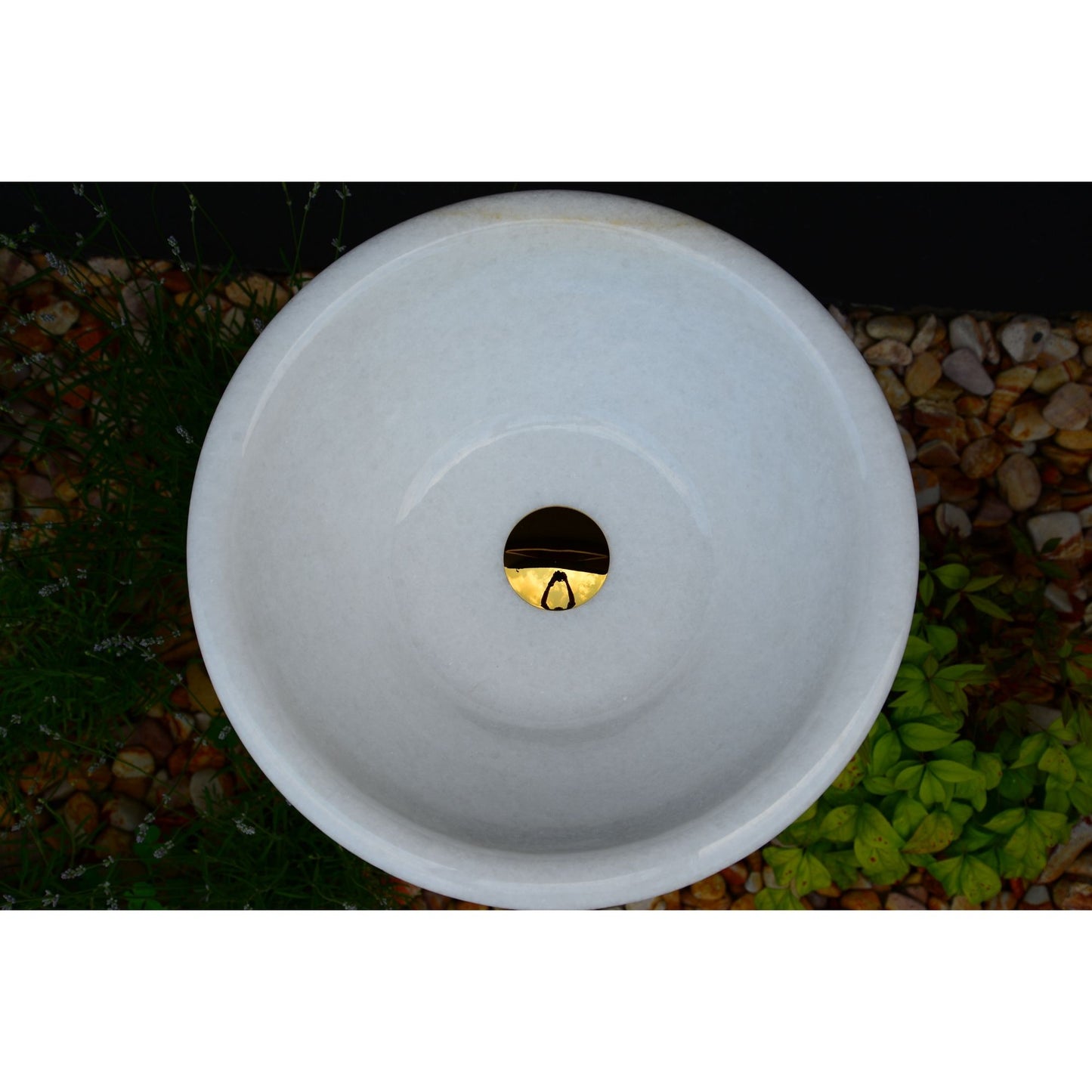 Handcrafted White Marble Sink