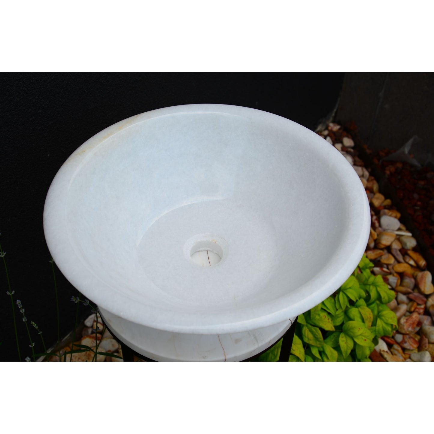 Handcrafted White Marble Sink
