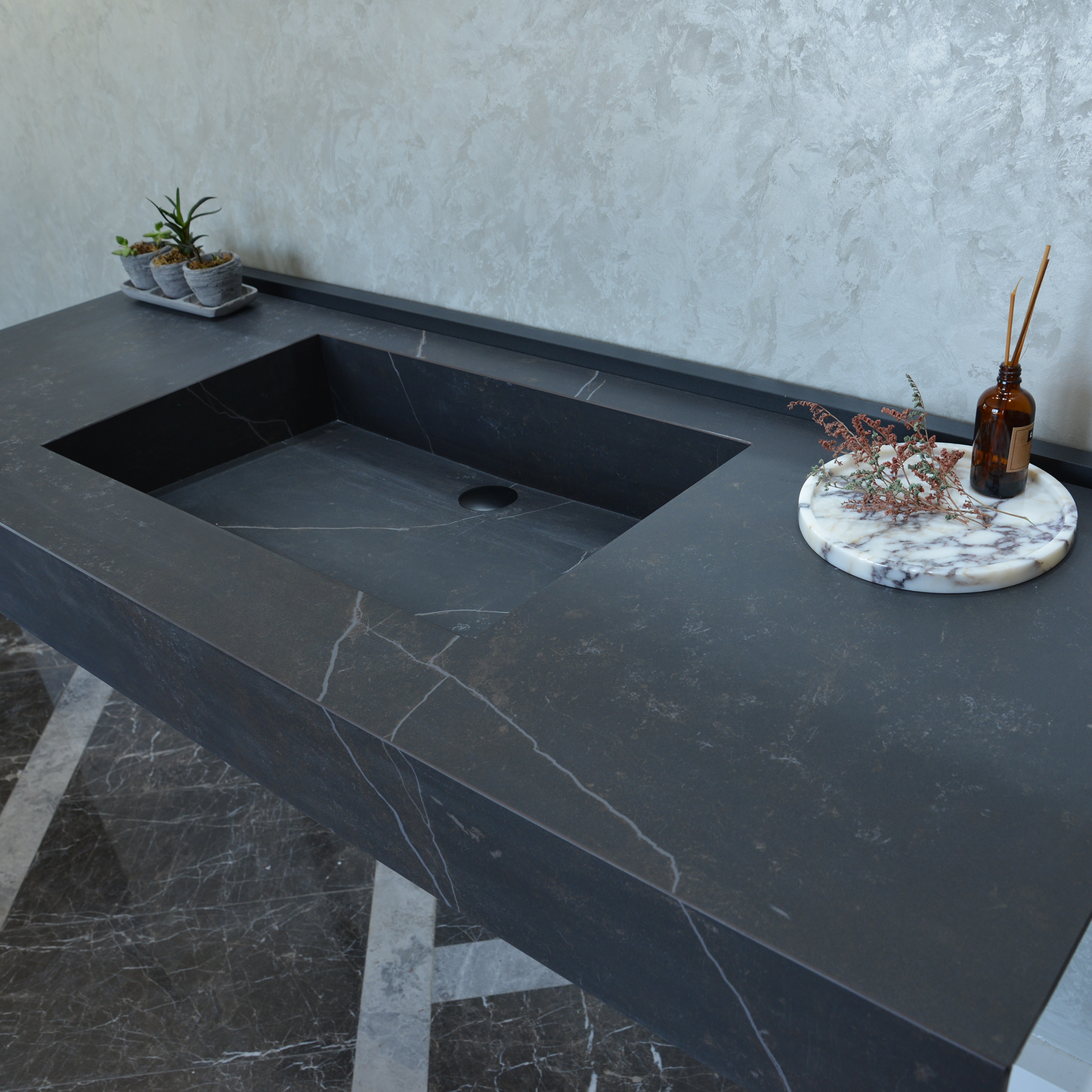 HANDCRAFTED DEKTON KELYA ENGINEERED PORCELAIN SINK (ES-067)