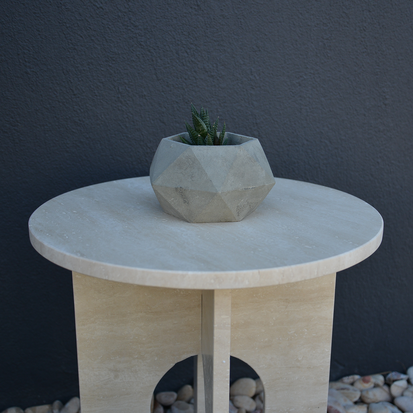Travertine Marble Coffee Table, Round Marble Coffee Table, Luxury Side Table, Elegant Coffee Table for Living Room, Marble Side Table