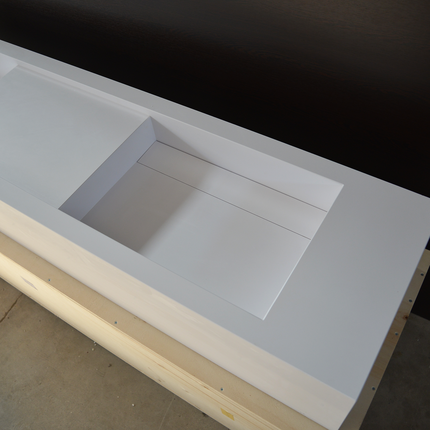 Handcrafted Custom Double Quartz Sink (QU-097)