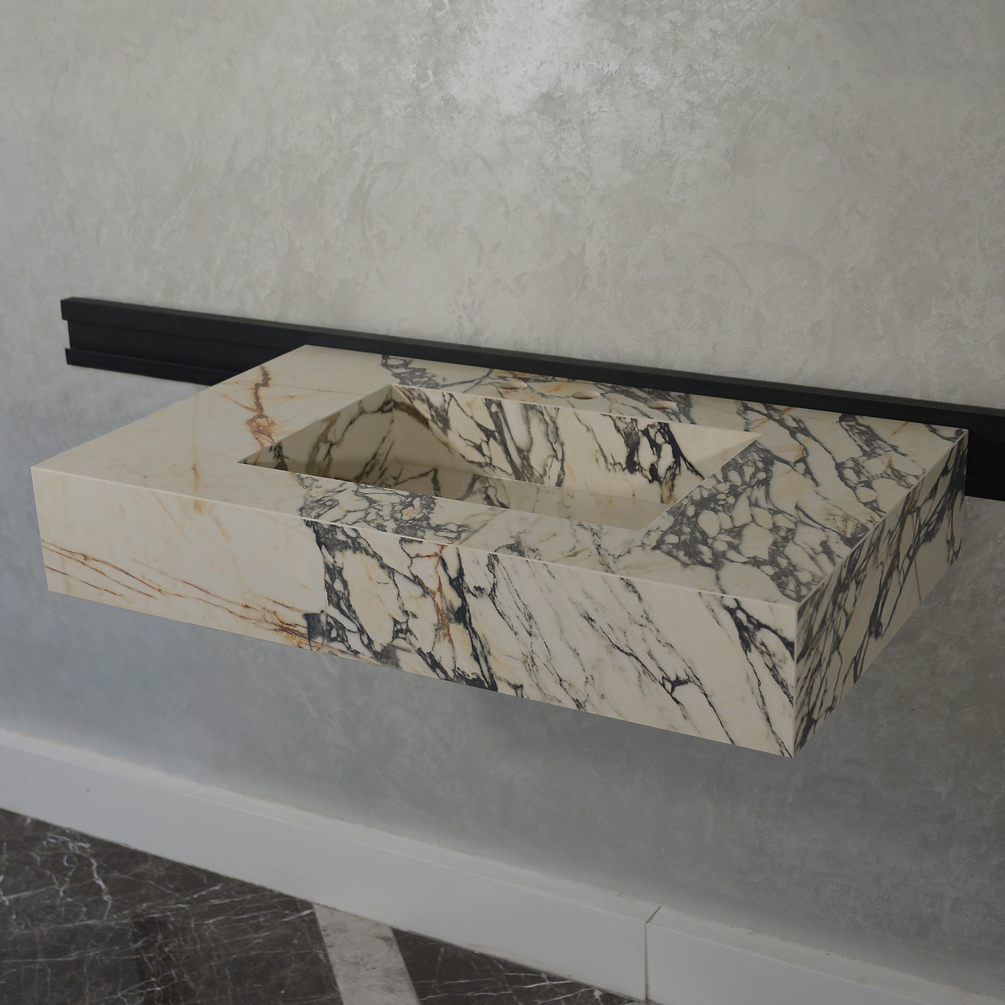HANDCRAFTED MATERIA CORCHIA GOLD ENGINEERED PORCELAIN SINK (ES-050)