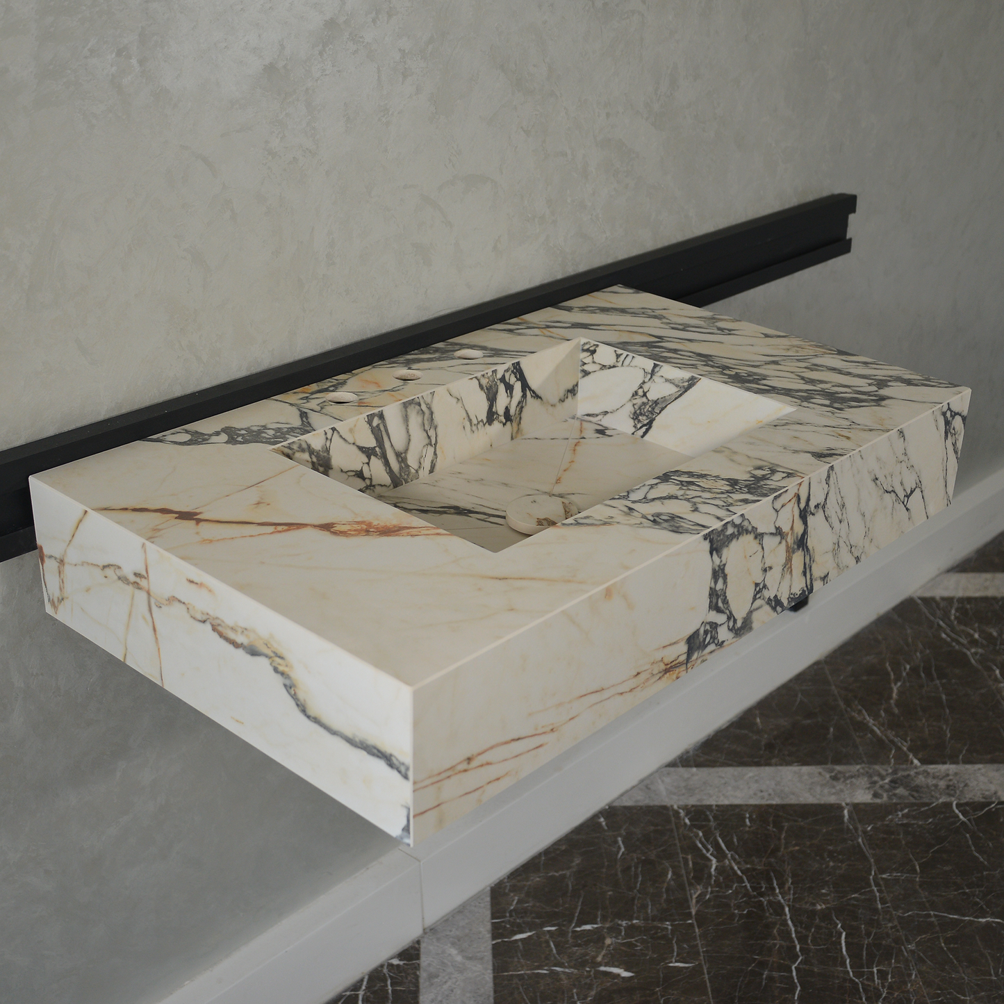 HANDCRAFTED MATERIA CORCHIA GOLD ENGINEERED PORCELAIN SINK (ES-050)