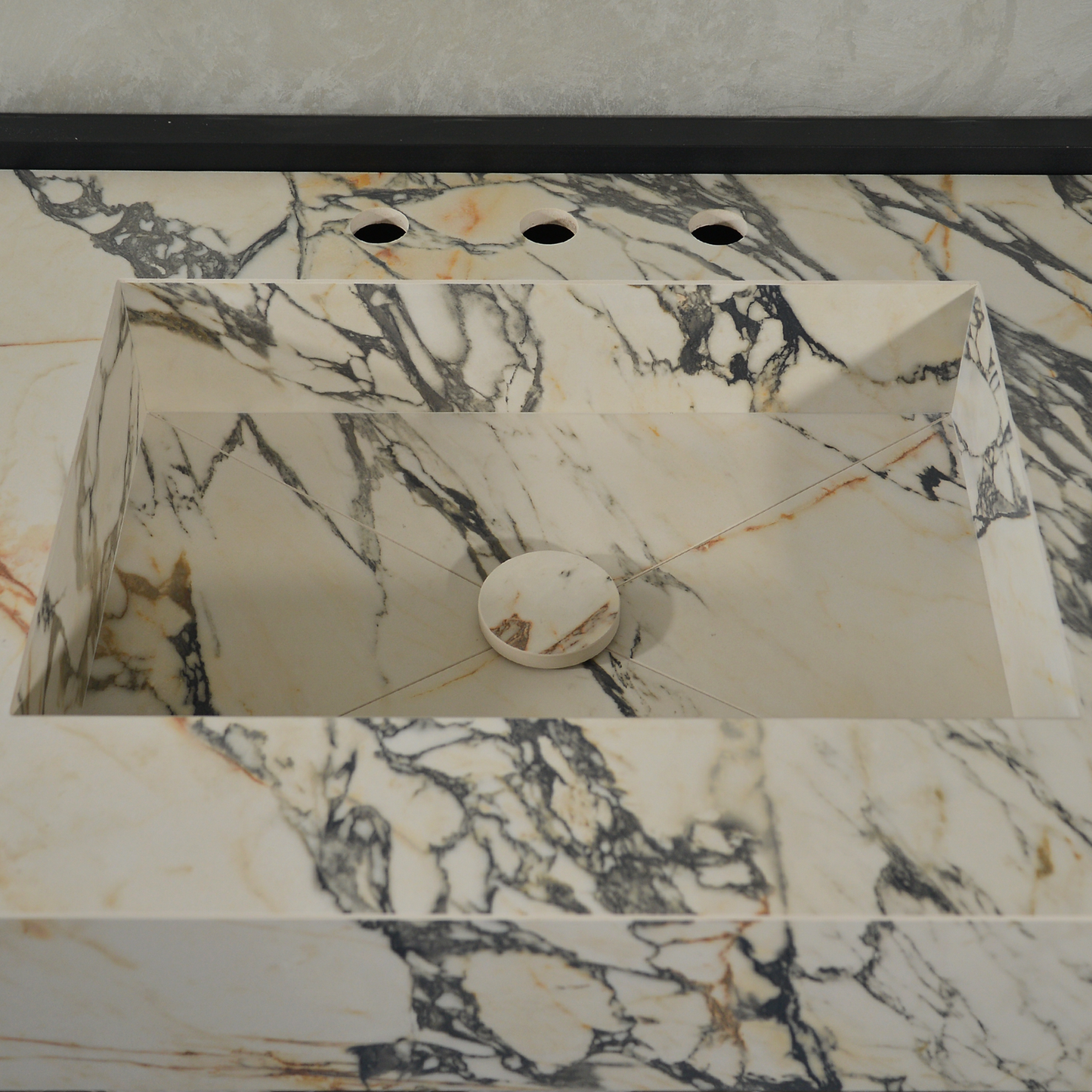HANDCRAFTED MATERIA CORCHIA GOLD ENGINEERED PORCELAIN SINK (ES-050)