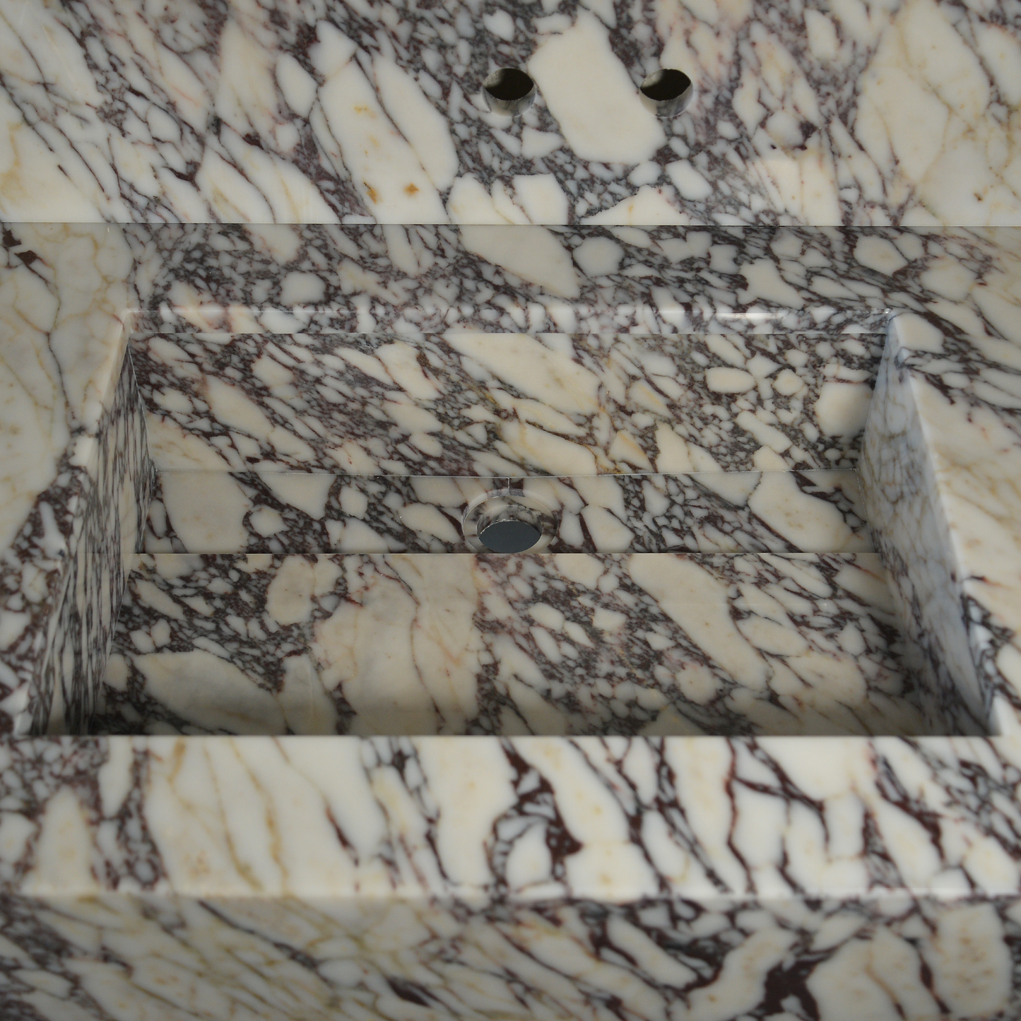 CUSTOM HANDCRAFTED CALACATTA VIOLA MARBLE SINK (NS-093)