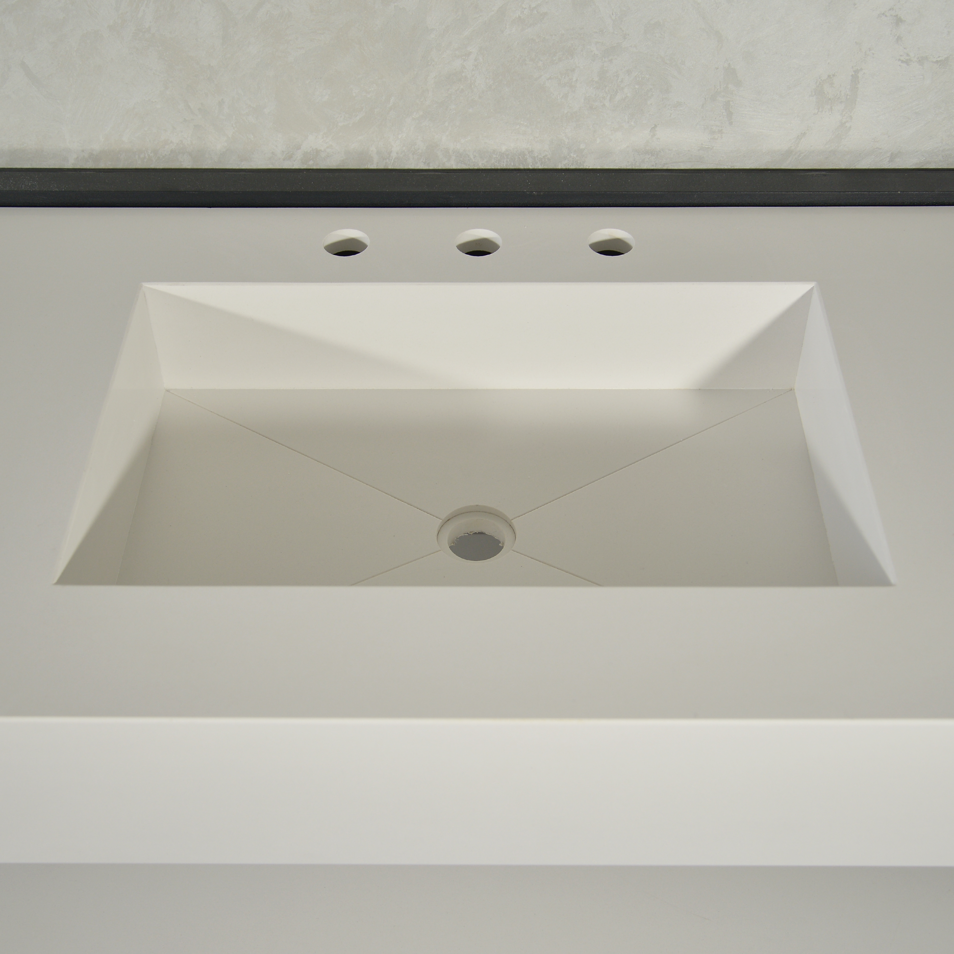 Custom Quartz Sink With Shelf, Bathroom Sink With Matching Shelf, Bathroom Vanity With Shelf, Bathroom Vanity With Single Sink, Vessel