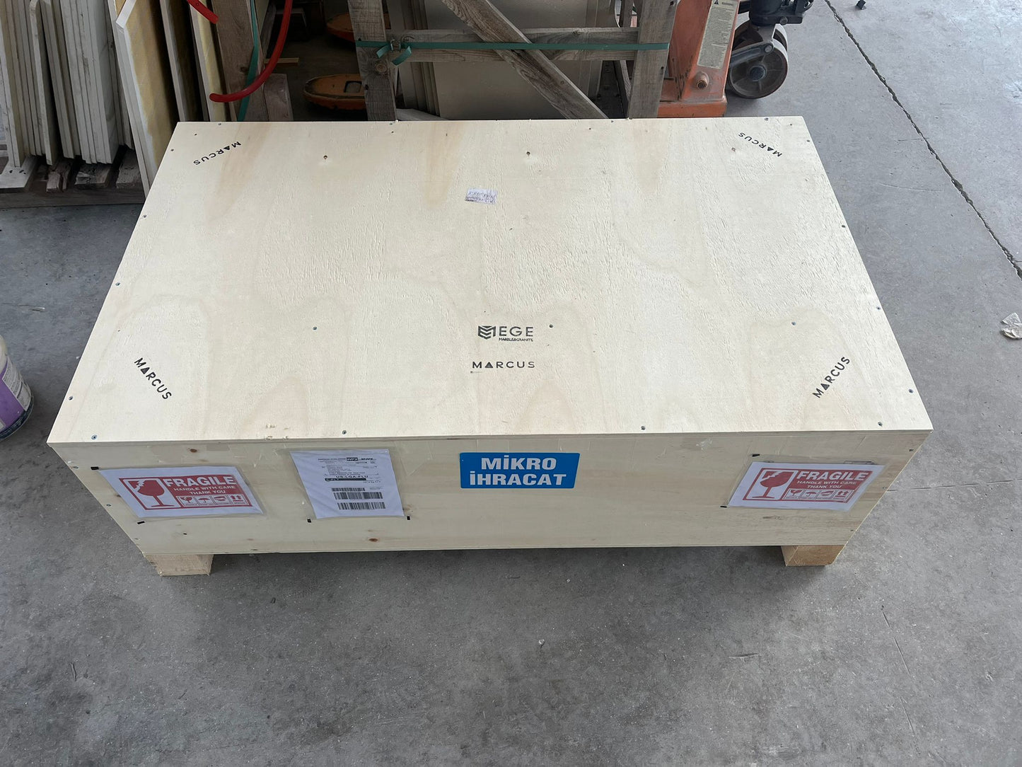 HANDCRAFTED CUSTOM CALACATTA VIOLA MARBLE SINK (NS-096)