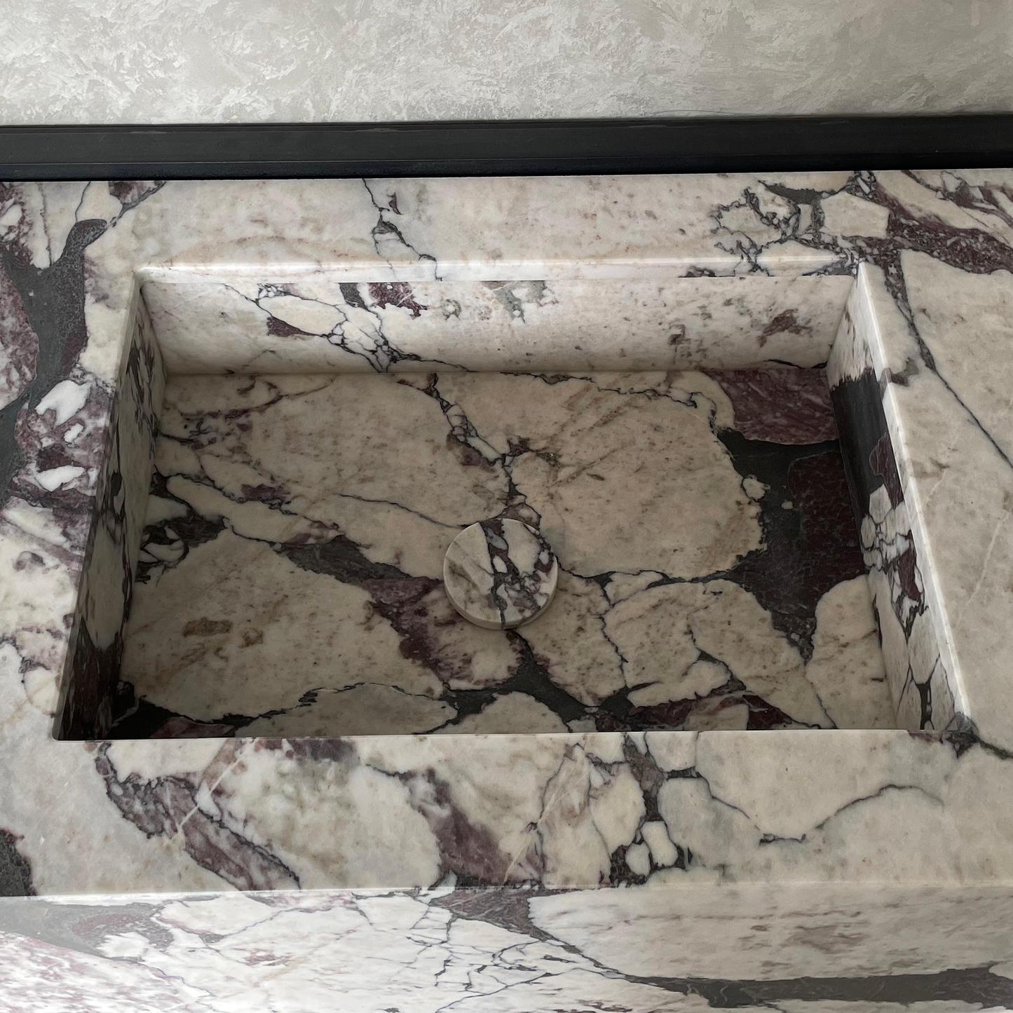 HANDCRAFTED CALACATTA VIOLA MARBLE SINK (NS-068)