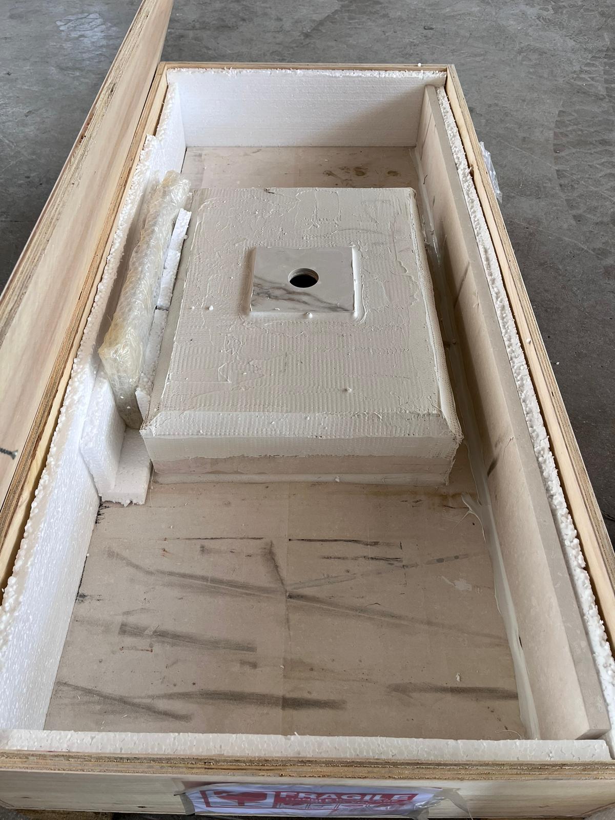 HANDCRAFTED CUSTOM LIMESTONE SINK (NS-062)