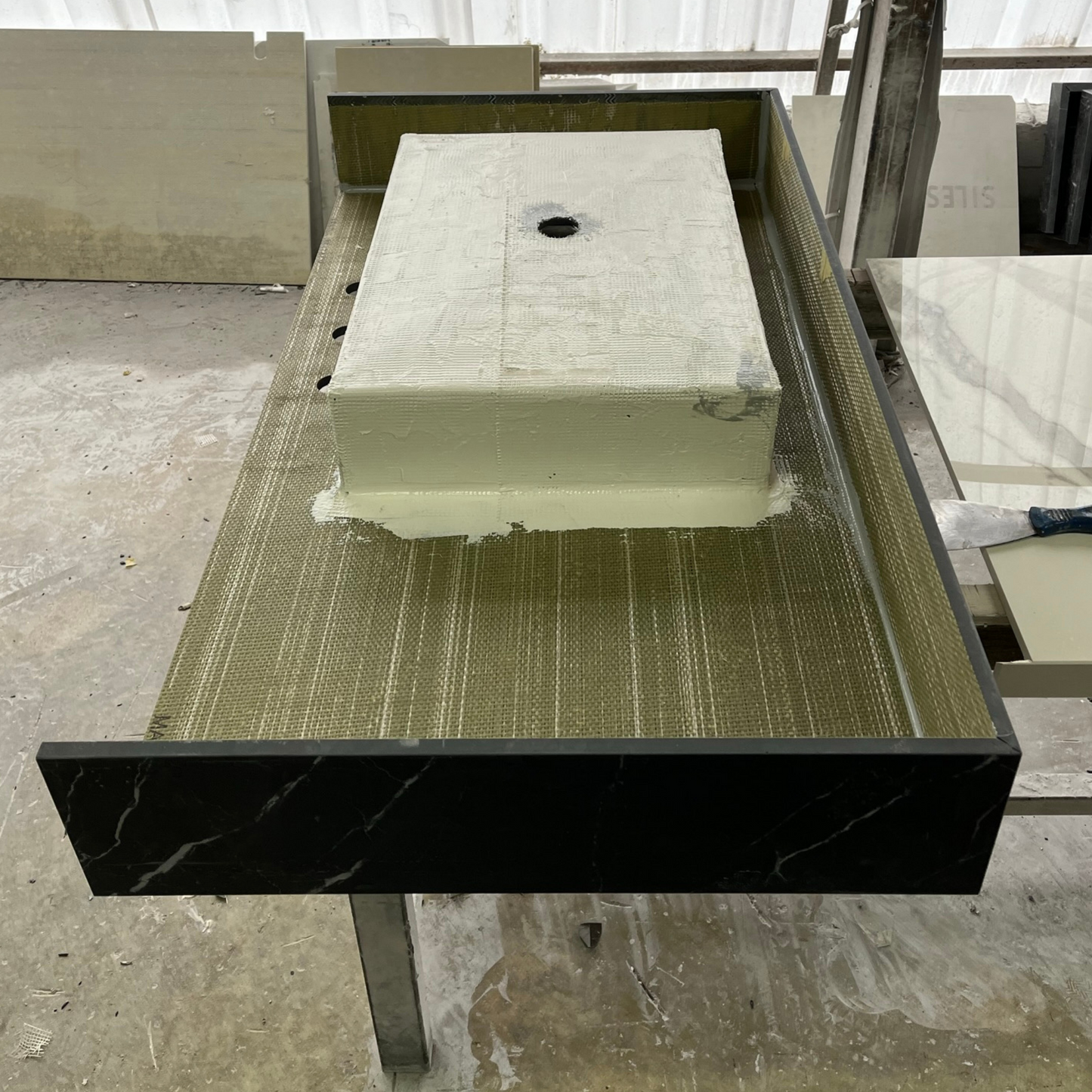 Custom Nero Marquina Bathroom Sink (ES-059)