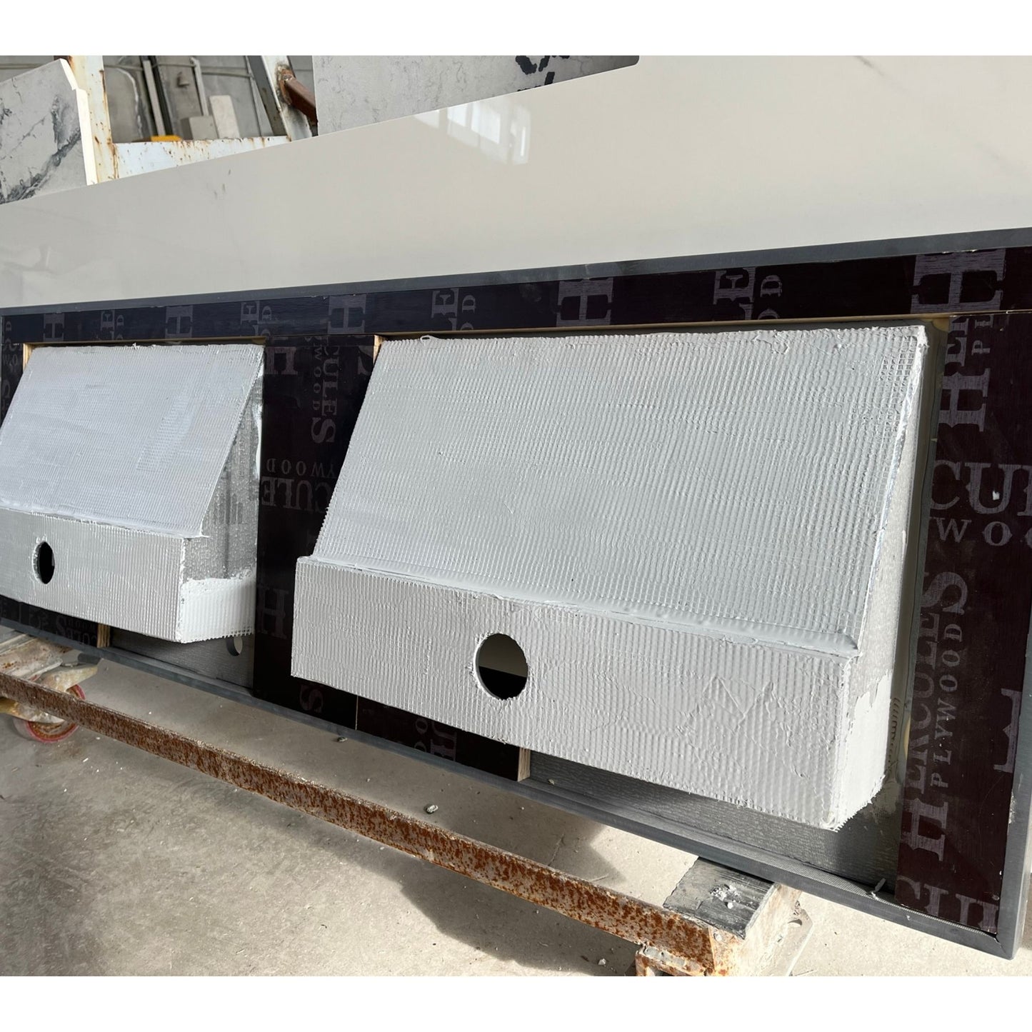 HANDCRAFTED DEKTON LAURENT ENGINEERED PORCELAIN SINK (ES-057)