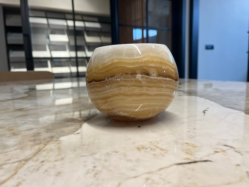 Handmade Onyx Candle Holder