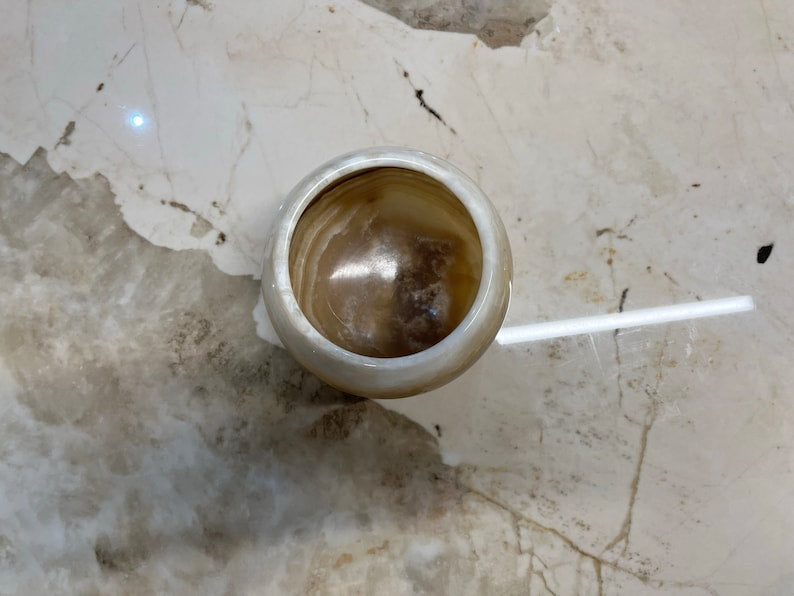 Handmade Onyx Candle Holder