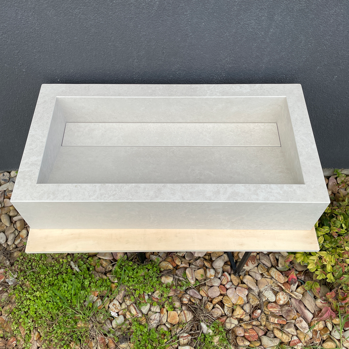 Handmade Infinity Chianca Di Ostuni Porcelain Sink: Marble Look, Custom Bathroom Vanity (ES-047)