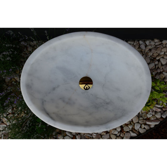 Handmade White Marble Sink