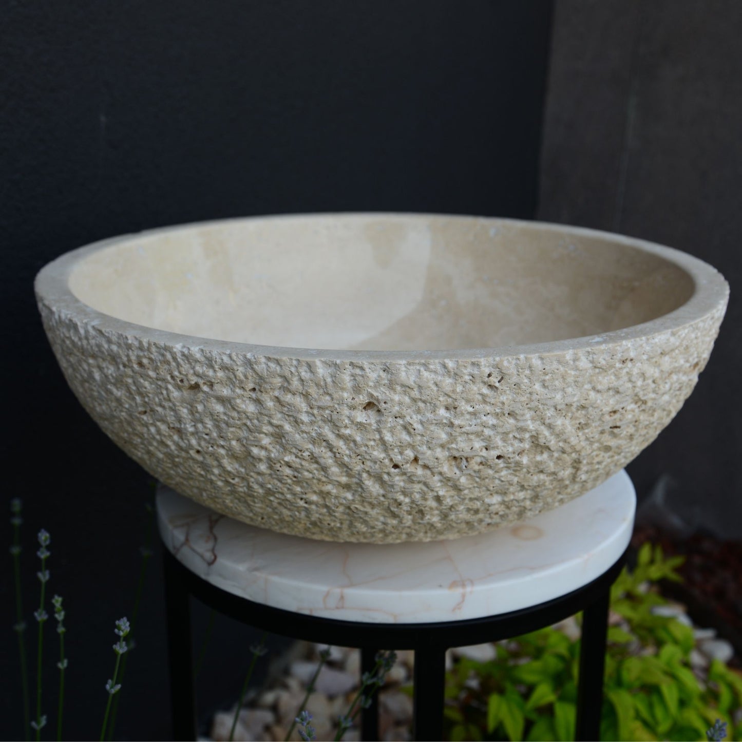 Handcarved Marble Vessel Sink