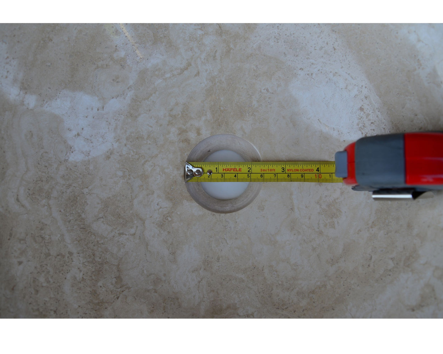 HANDCRAFTED LIGHT BEIGE TRAVERTINE SINK