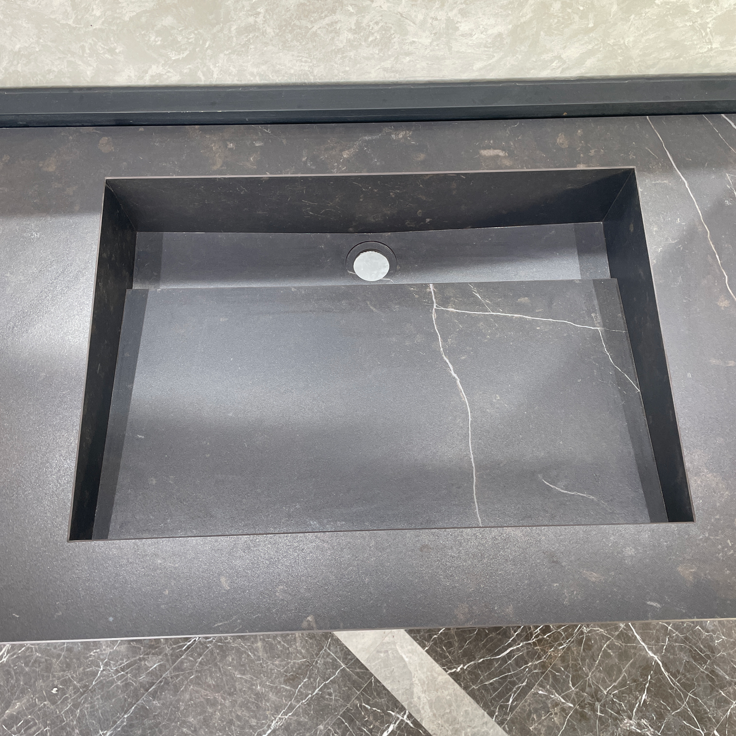 Handcrafted Custom Dekton Kelya Porcelain Bathroom Sink: Custom Vanity Top or Wall Mount (ES-075)