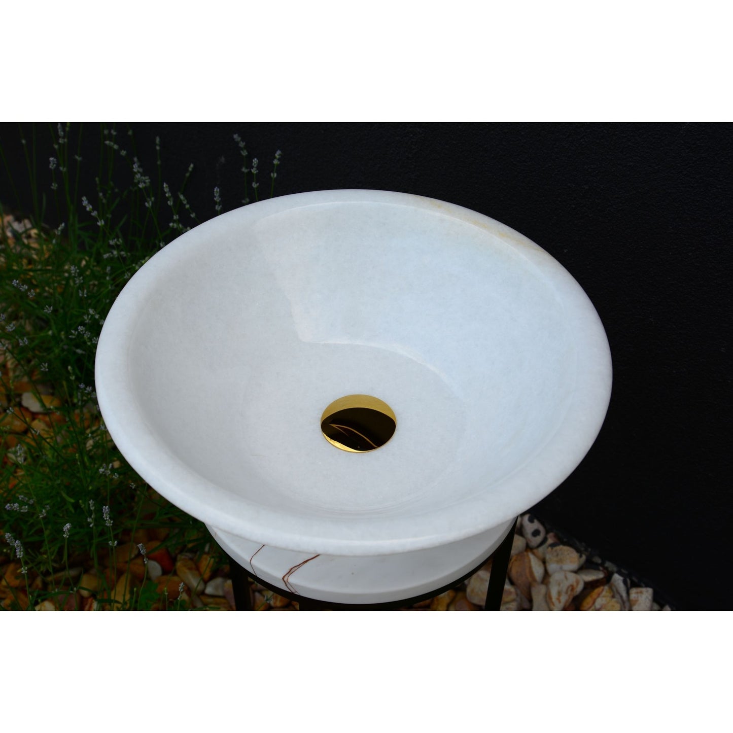 Handcrafted White Marble Sink