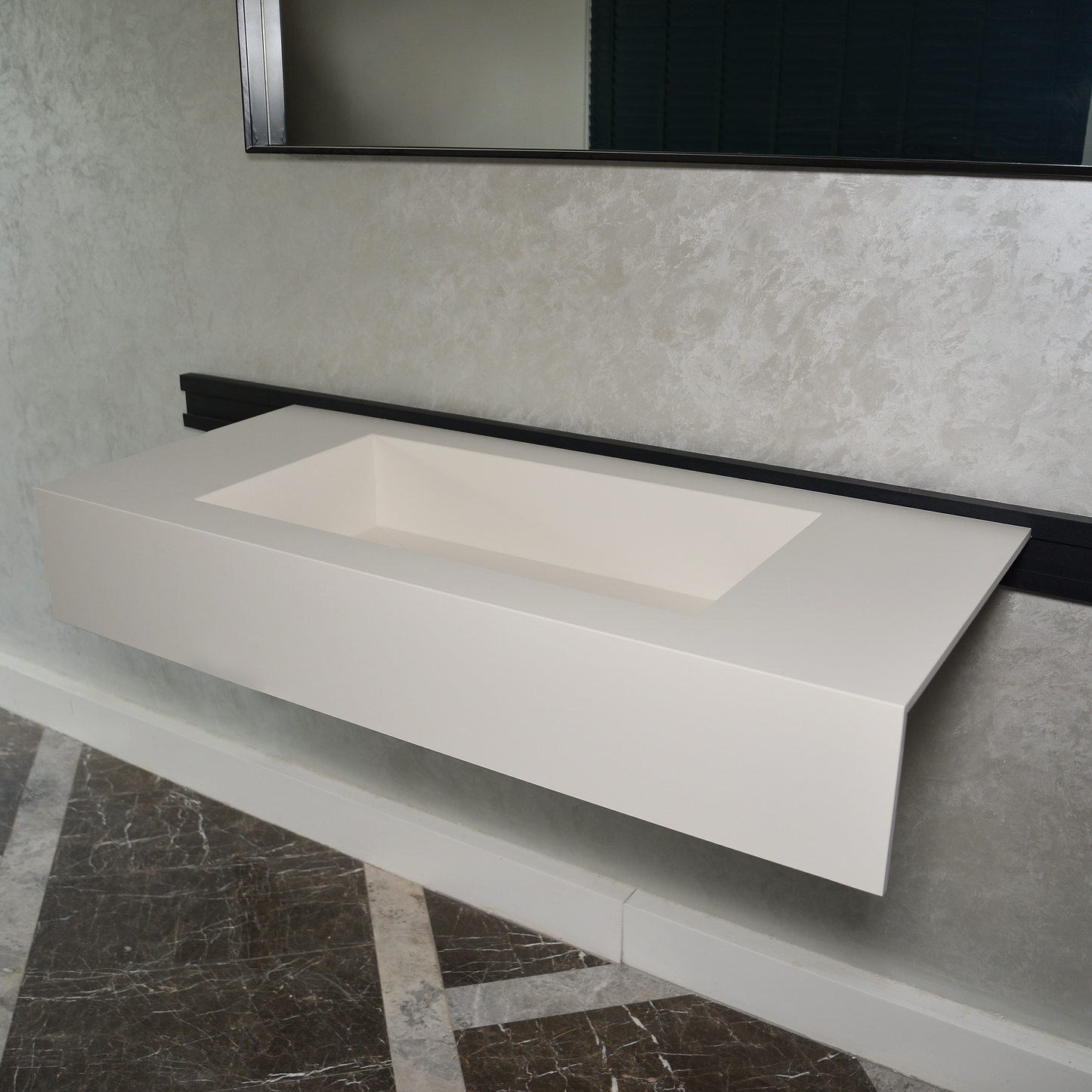 HANDCRAFTED INFINITY ABSOLUTE WHITE ENGINEERED PORCELAIN SINK