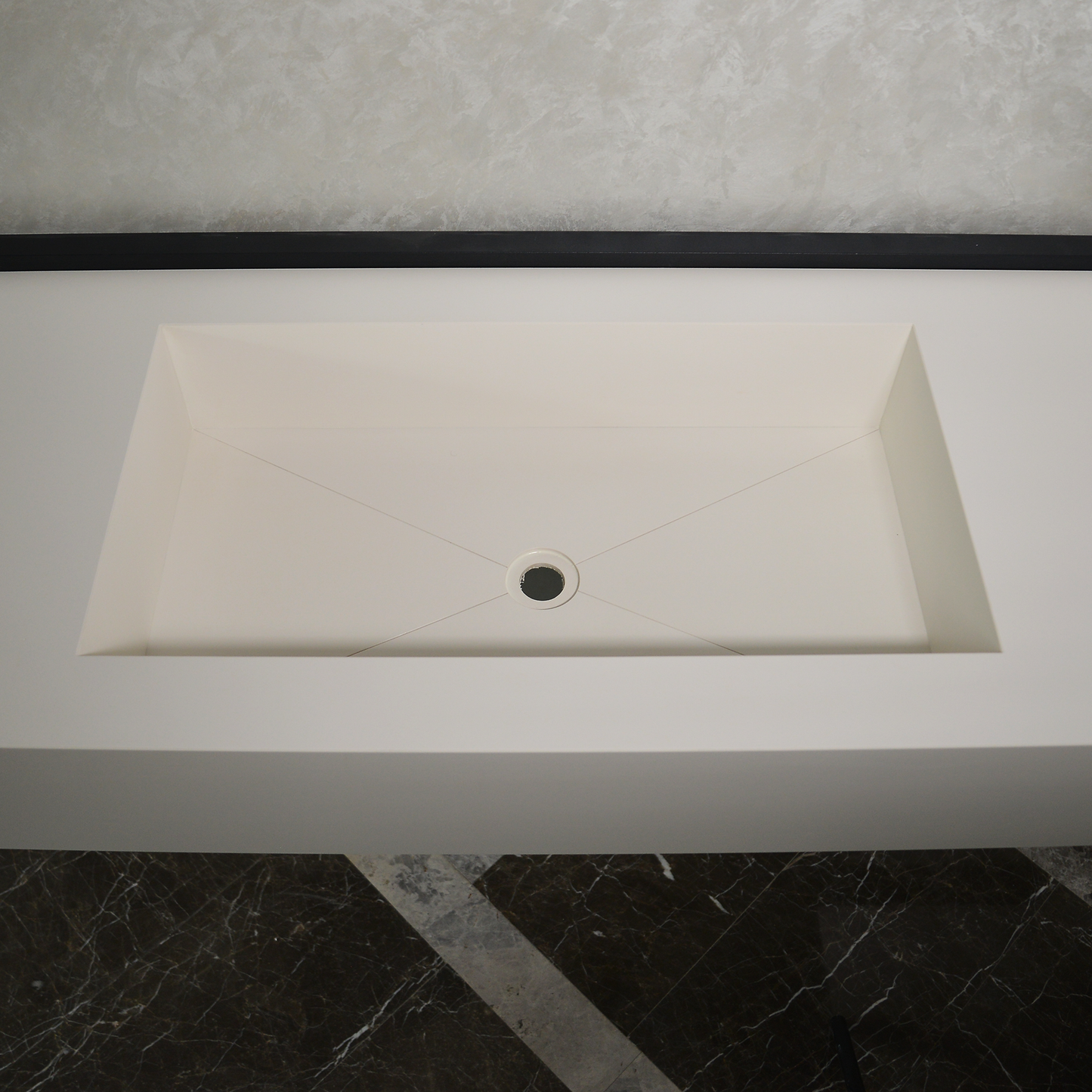 HANDCRAFTED INFINITY ABSOLUTE WHITE ENGINEERED PORCELAIN SINK (ES-062)