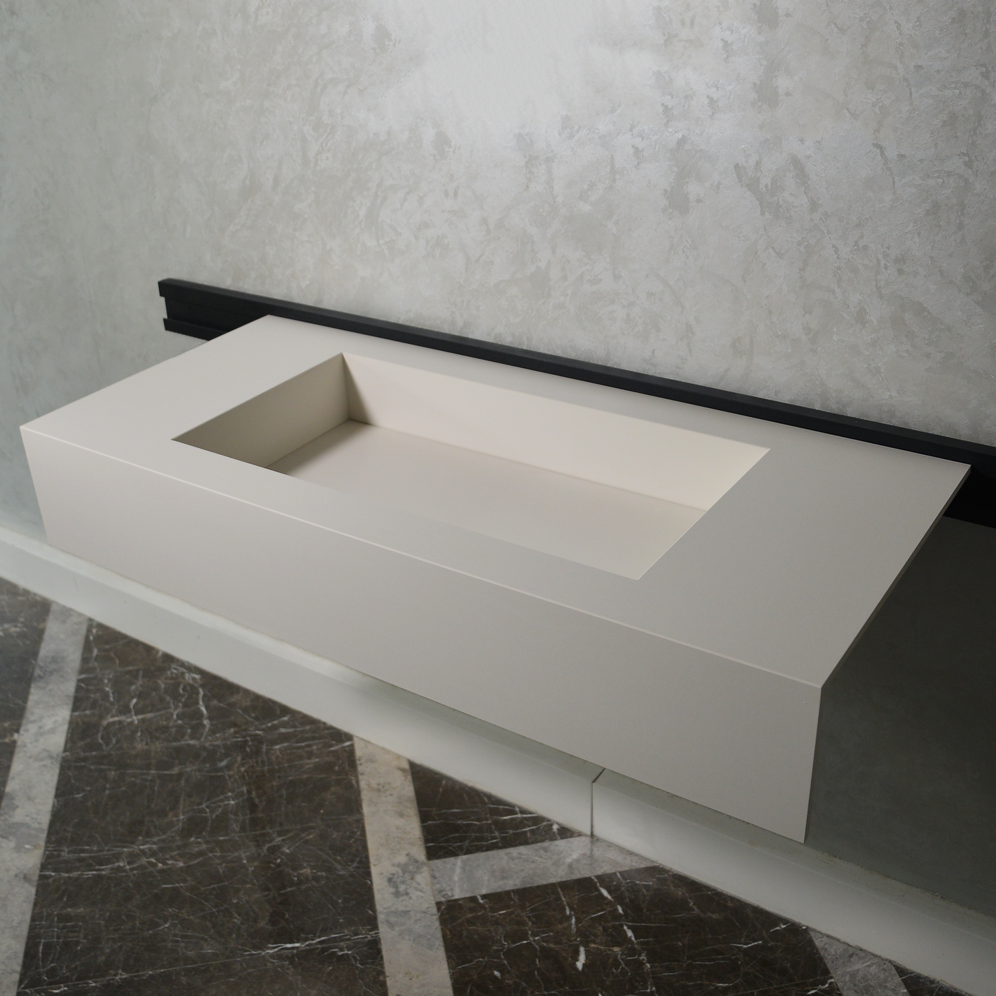 HANDCRAFTED INFINITY ABSOLUTE WHITE ENGINEERED PORCELAIN SINK