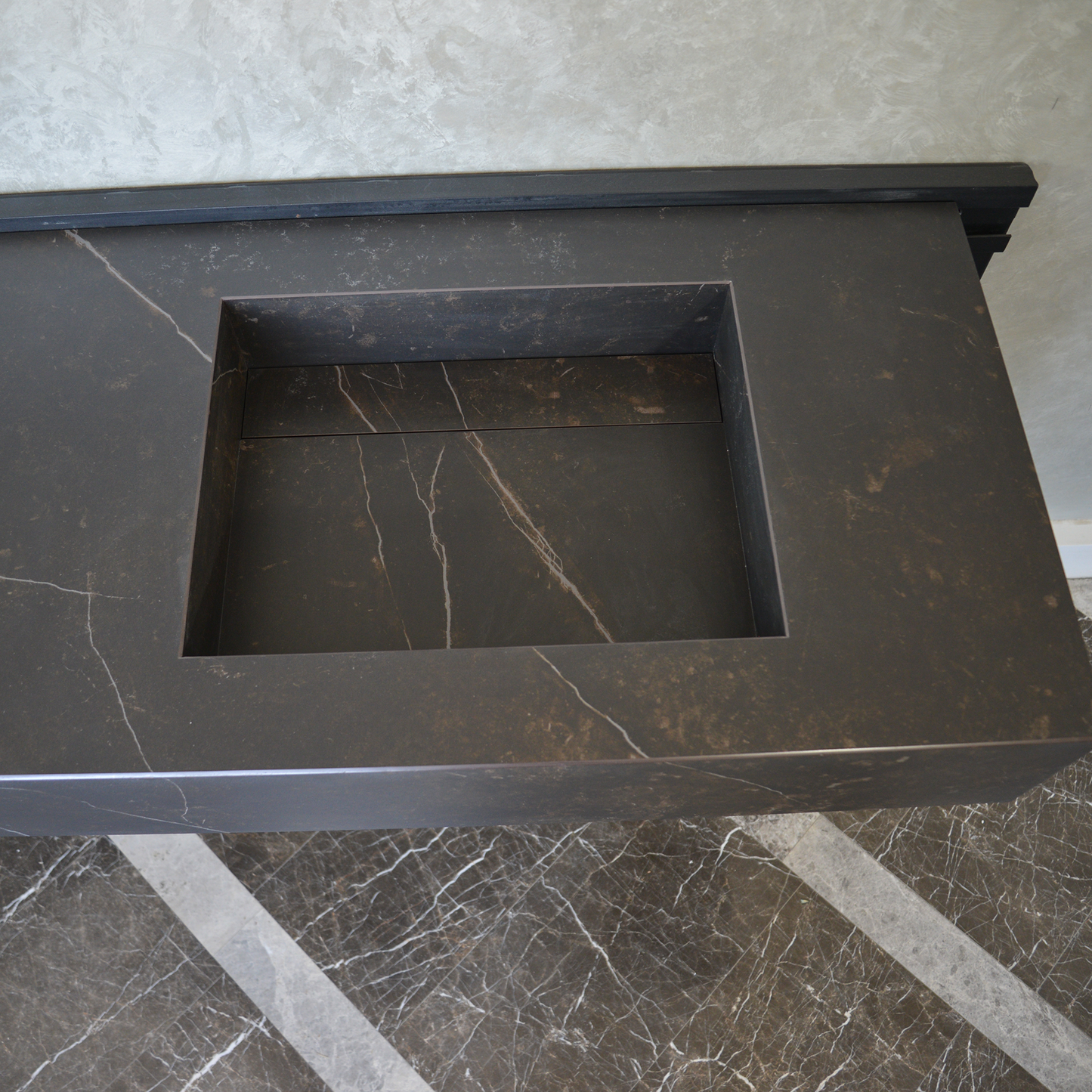 HANDCRAFTED DEKTON KELYA HIGH ENGINEERED PORCELAIN DOUBLE SINK (ES-107)