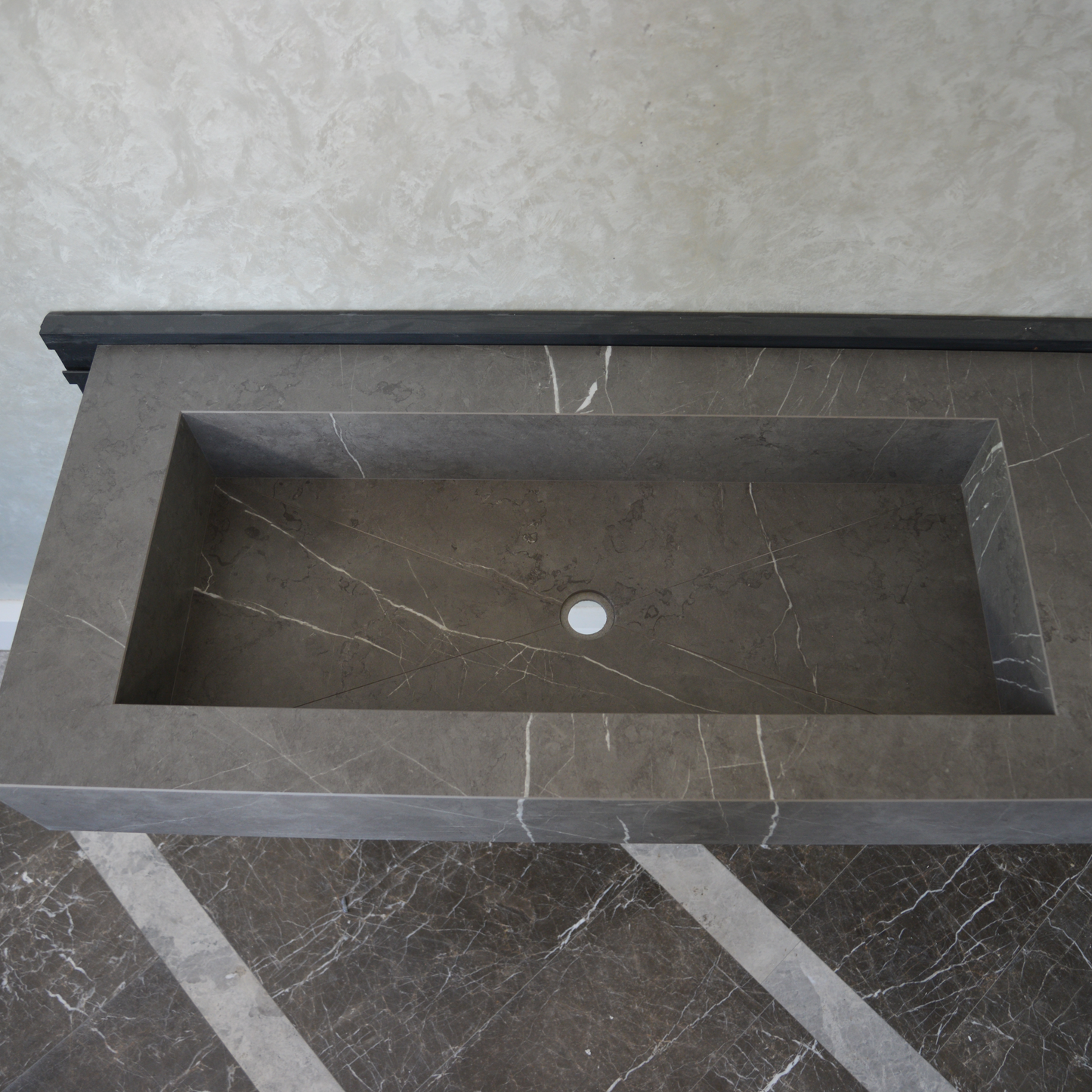 HANDCRAFTED INFINITY PIETRA GREY HIGH ENGINEERED STONE SINK (ES-084)