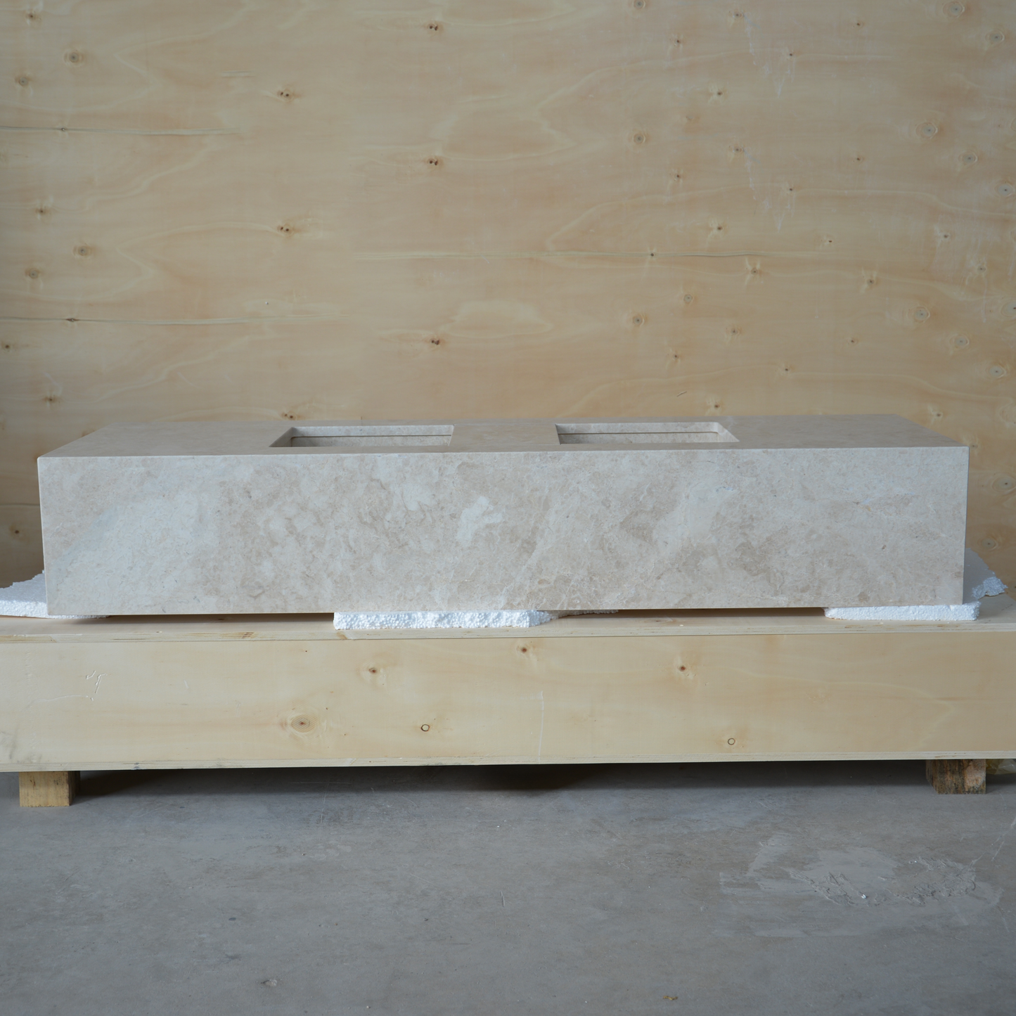 HANDCRAFTED CUSTOM HERA BEIGE MARBLE SINK (NS-138)