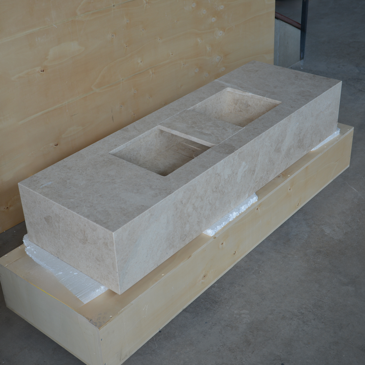 HANDCRAFTED CUSTOM HERA BEIGE MARBLE SINK (NS-138)