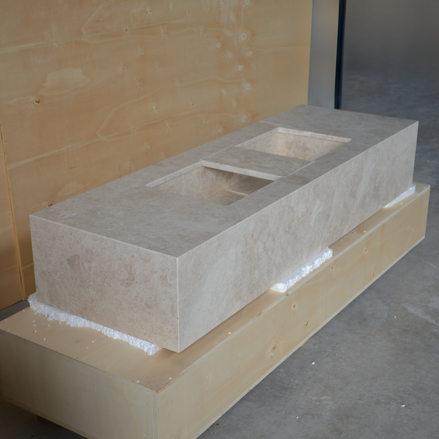 HANDCRAFTED CUSTOM HERA BEIGE MARBLE SINK (NS-138)