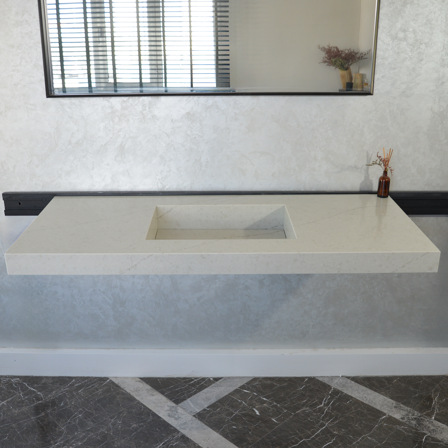 HANDCRAFTED CUSTOM QUARTZ SINK (QU-095)