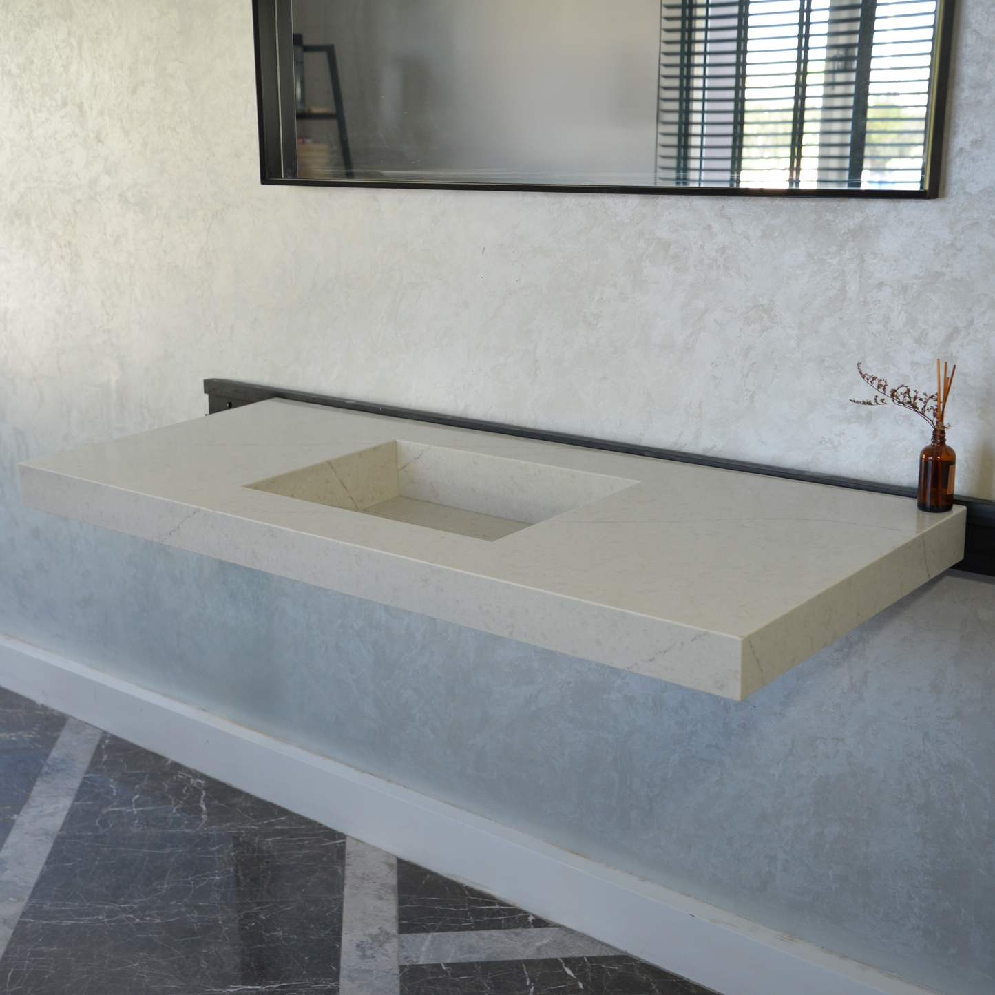 HANDCRAFTED CUSTOM QUARTZ SINK (QU-095)