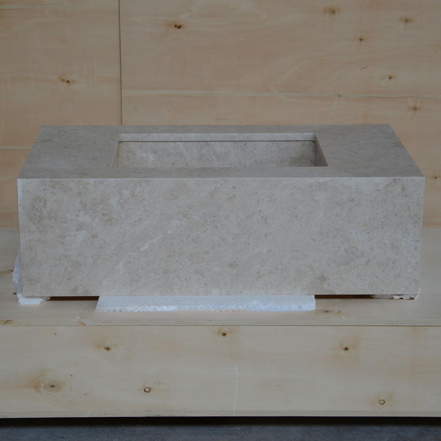 HANDCRAFTED CUSTOM HERA BEIGE MARBLE SINK (NS-080)