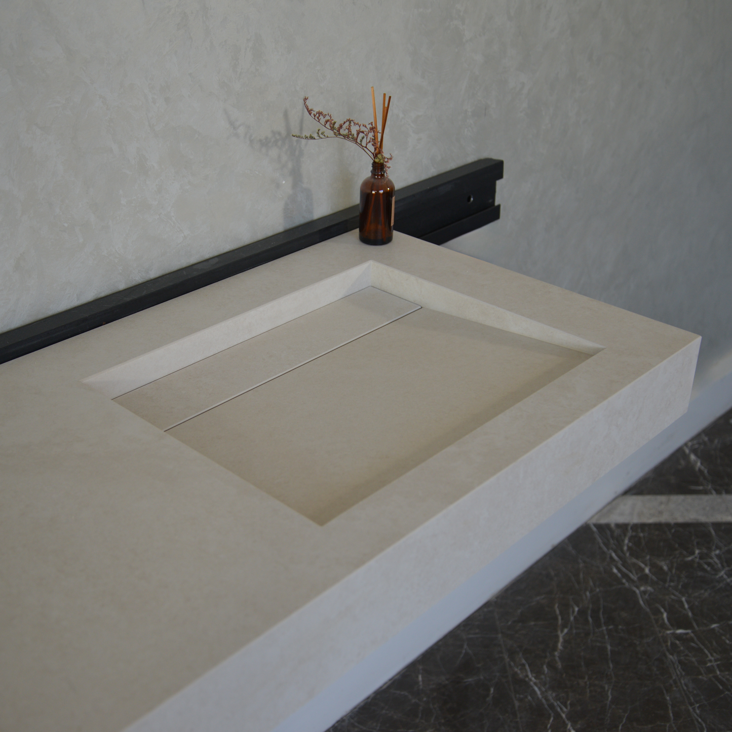 HANDCRAFTED INFINITY CHIANCA DI OSTUNI HIGH ENGINEERED PORCELAIN DOUBLE SINK (ES-053)