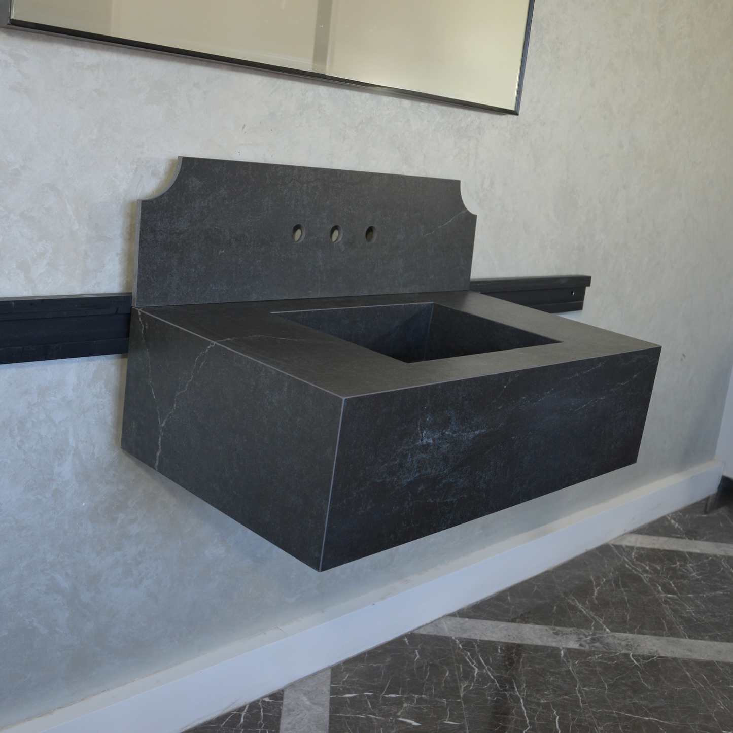 HANDCRAFTED DEKTON LAOS ENGINEERED PORCELAIN SINK (ES-060)