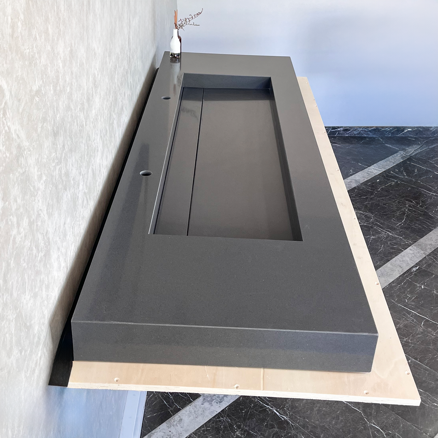 HANDCRAFTED CUSTOM QUARTZ SINK (QU-090)