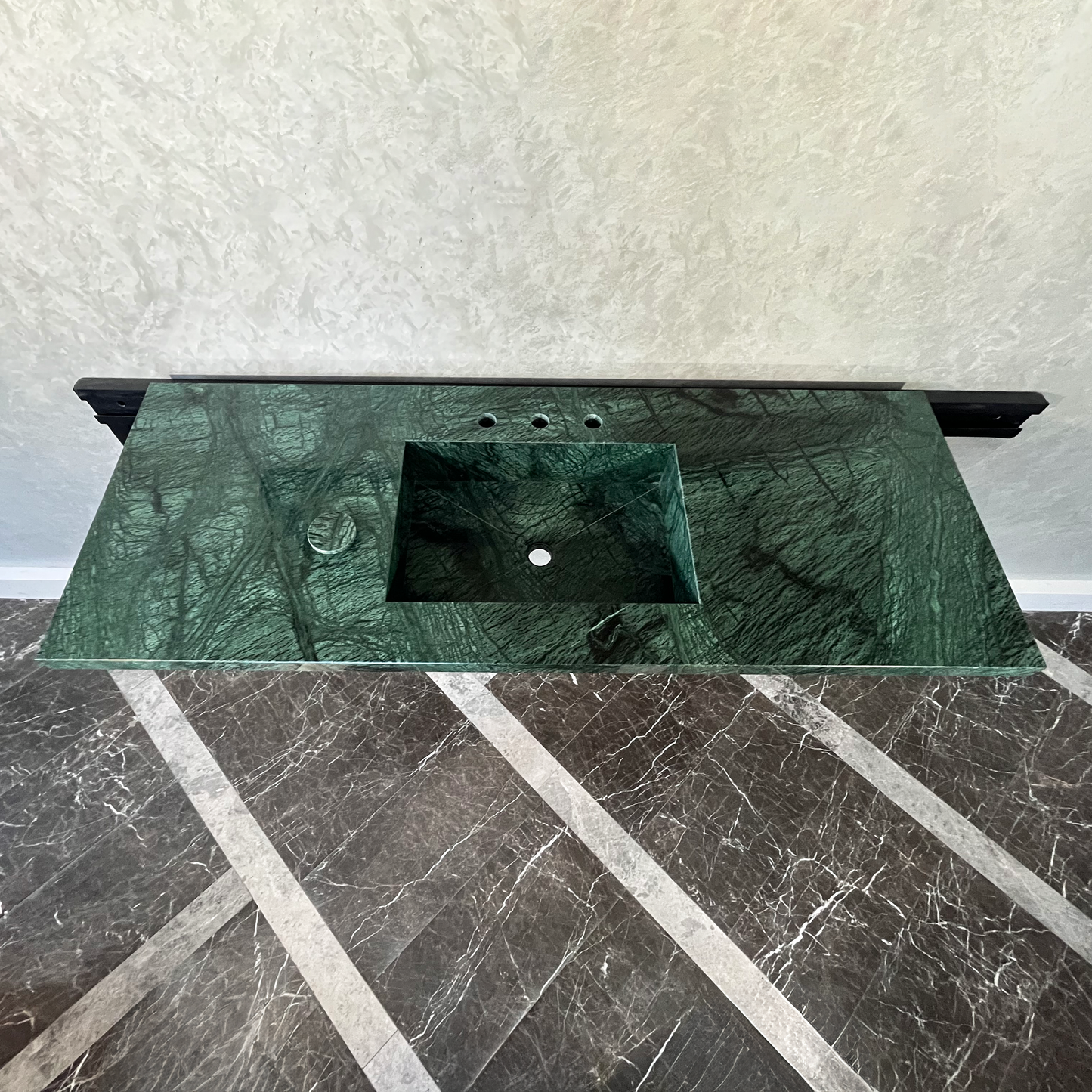 HANDCRAFTED VERDE GUATEMALA CUSTOM MARBLE SINK (NS-088)