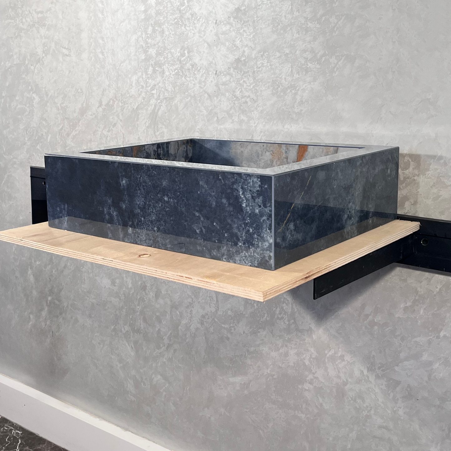 HANDCRAFTED OCEAN BLUE HIGH ENGINEERED STONE SINK (ES-032)