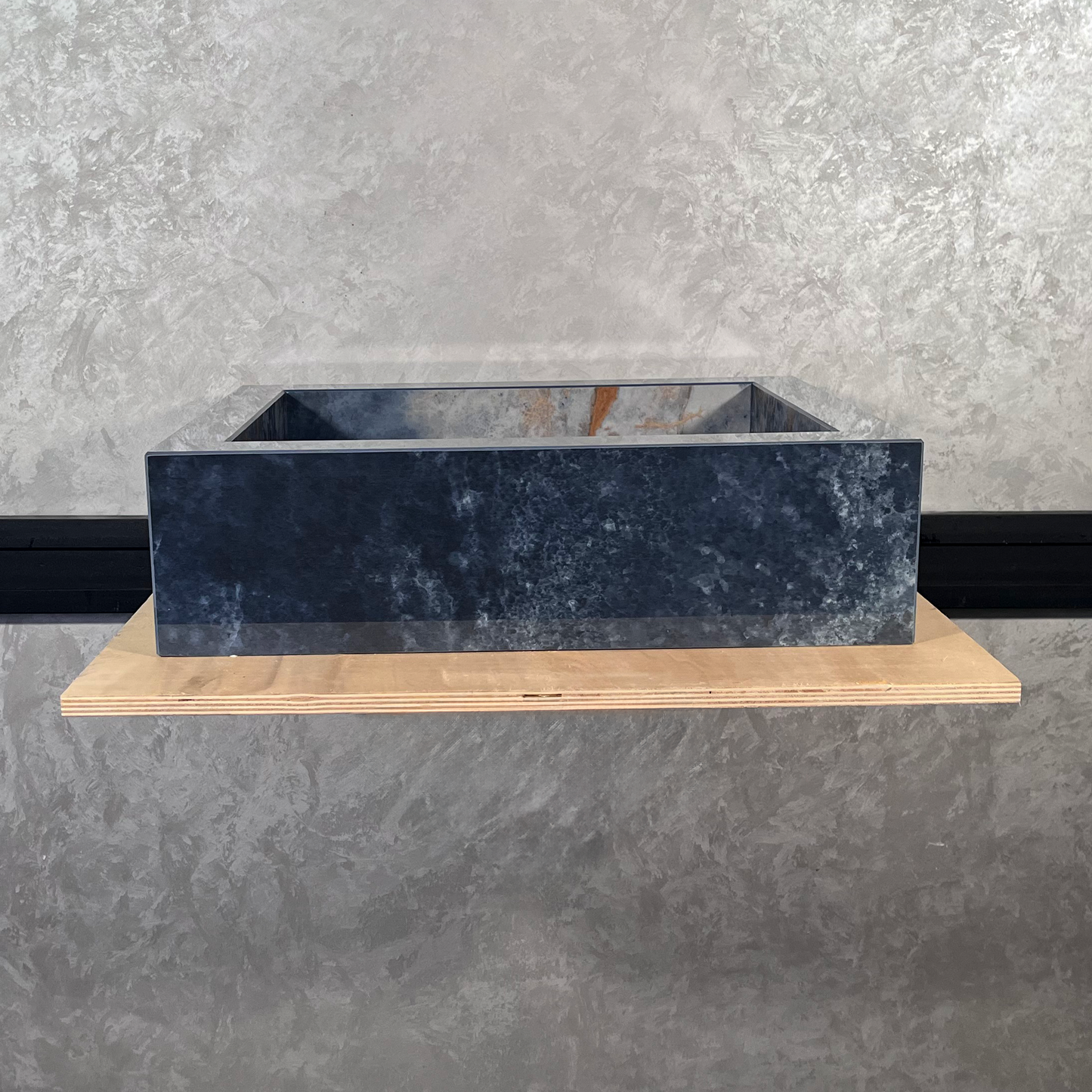 HANDCRAFTED OCEAN BLUE HIGH ENGINEERED STONE SINK (ES-032)