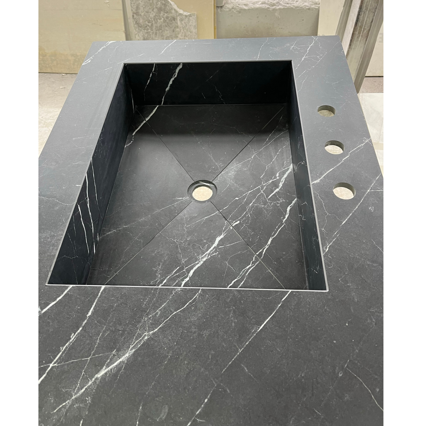 Custom Nero Marquina Bathroom Sink (ES-059)