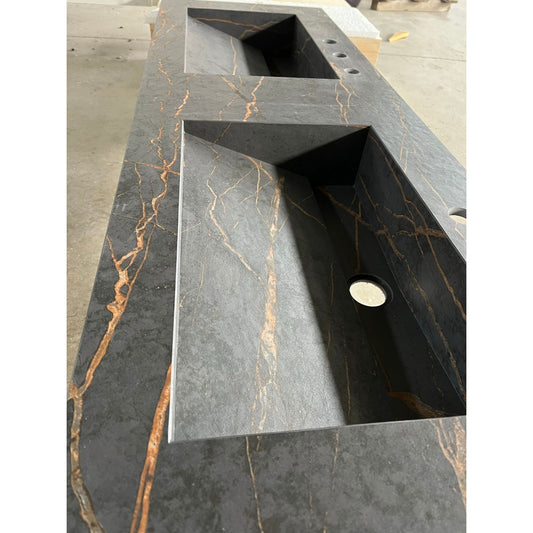 HANDCRAFTED DEKTON LAURENT ENGINEERED PORCELAIN SINK (ES-057)