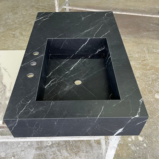 Custom Nero Marquina Bathroom Sink (ES-059)